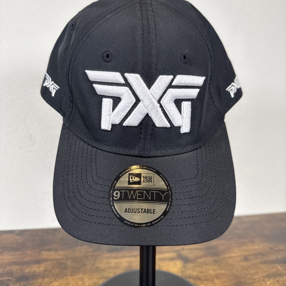 PXG x New Era 9TWENTY Golf Hat Black Adjustable Strapback Embroidered Logo BNWOT